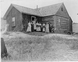 Unidentified Group at Log House