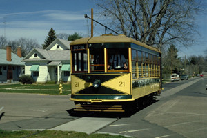 Fort Collins Municipal Railway Birney Safety Streetcar #21