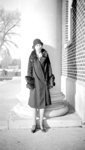 Marcia Hill at Fort Collins High School, c. 1930