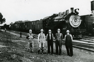 Railroad employees of the Colorado & Southern freight line, 1938