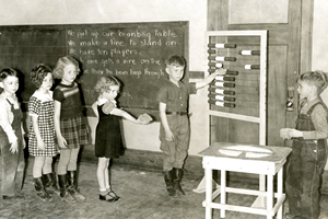 First-graders at Washington School, 1938