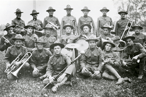 Military band at CAC during WWI