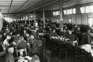 Mess Hall for military cadets on CAC campus during WWI