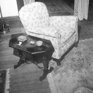 Chair in southeast corner