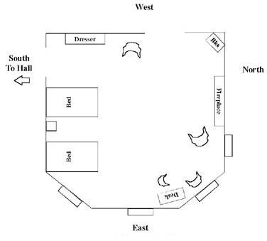 Map of the Northeast Bedroom