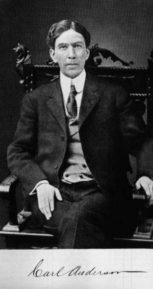 Carl Anderson, formal portrait, c. 1911