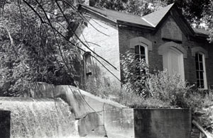The old waterworks that was built in 1882 on Overland Trail