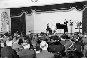 Program in auditorium of Carnegie Library, c. 1951