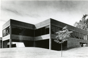 Fort Collins Public Library shortly after it was built in 1976